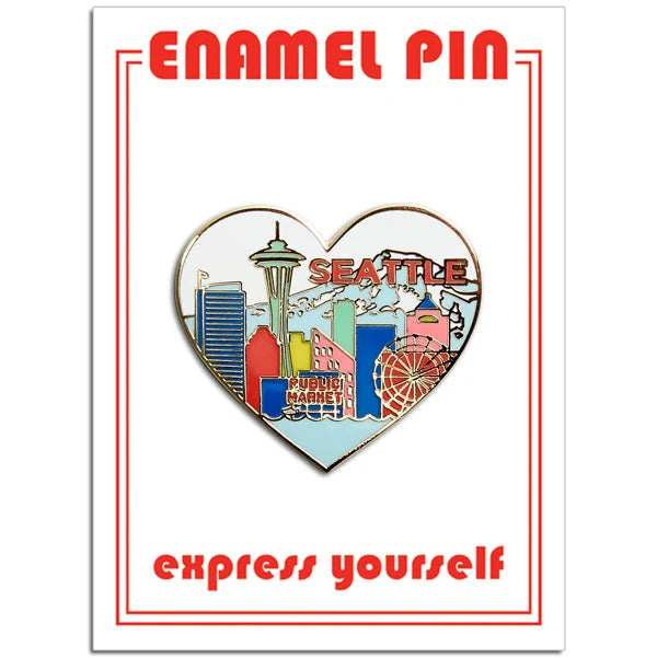 Pin - Seattle Skyline Heart