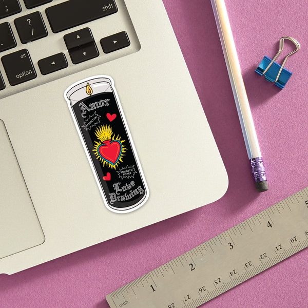 Die Cut Sticker - Love Candle