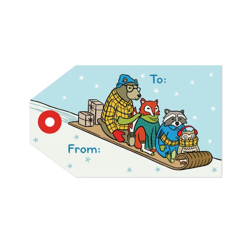Tag - Animal Sleigh (8/pk)