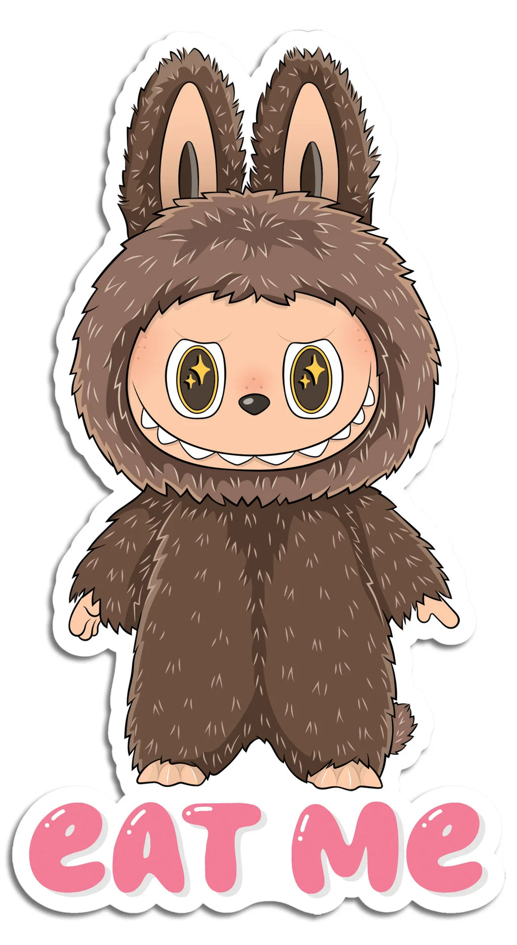 Die Cut Sticker - Labubu Eat Me
