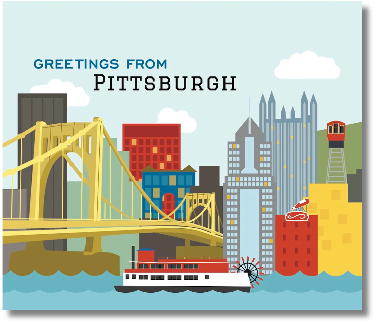 Greetings from Pittsburgh Skyline