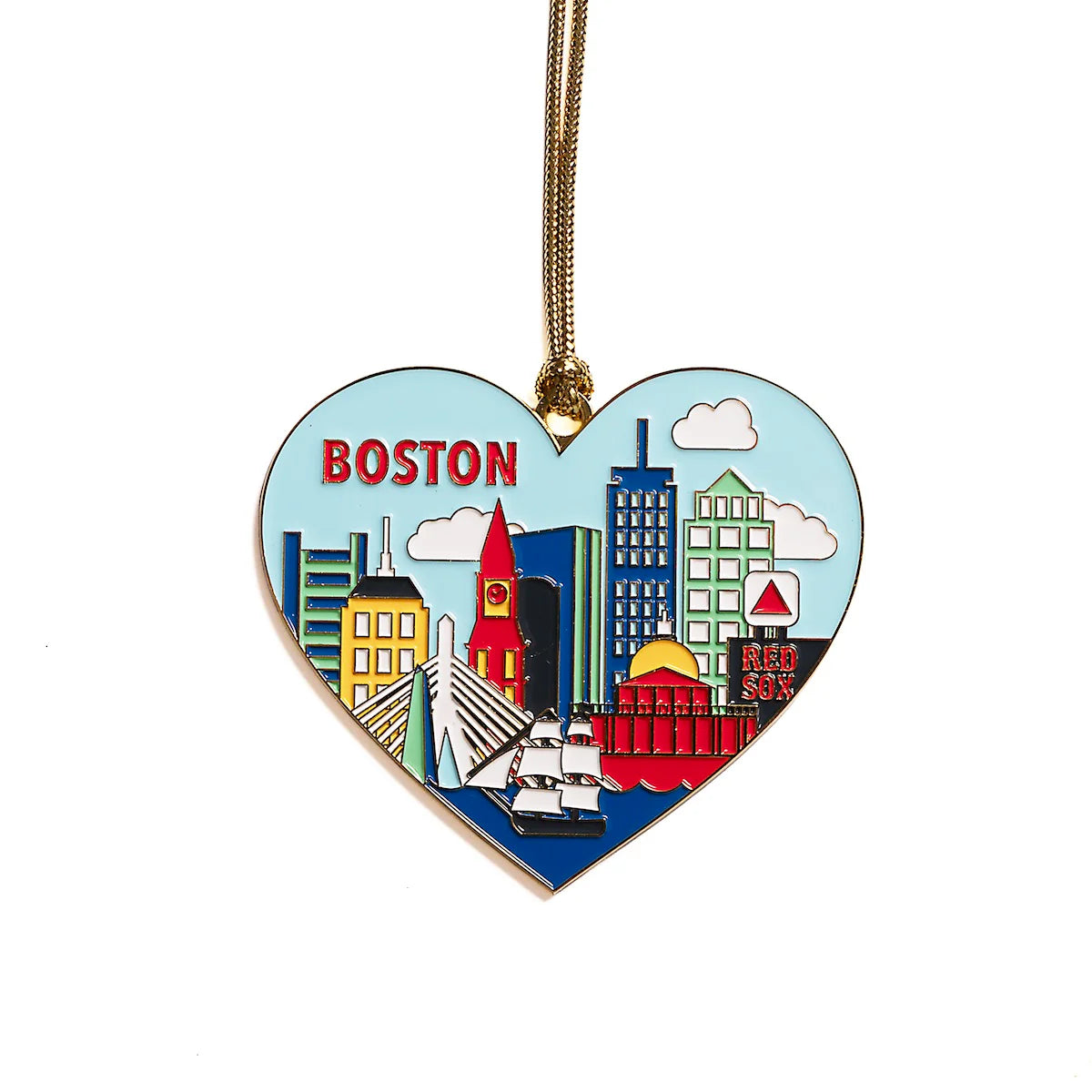 Ornament - Boston Skyline Heart
