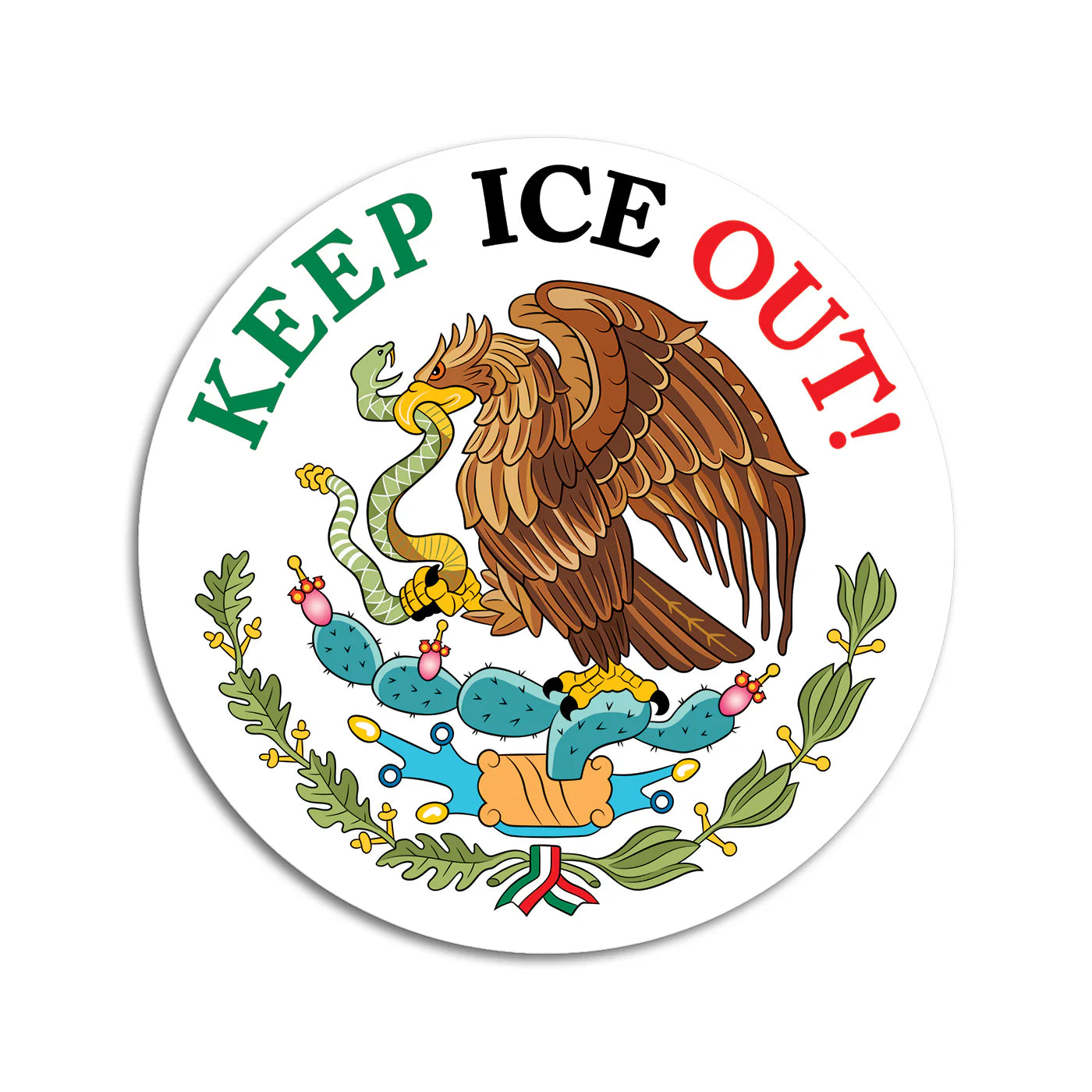 Die Cut Sticker - Keep ICE Out! (For Charity)