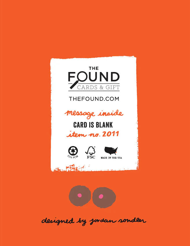 Boobs You're Perfect Blank Card