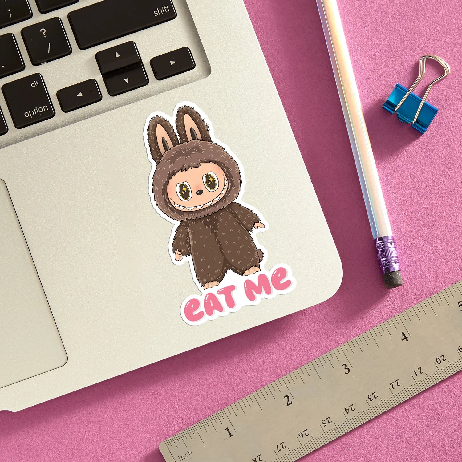 Die Cut Sticker - Labubu Eat Me