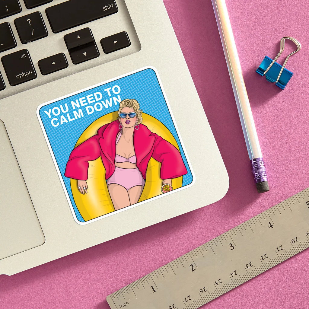 Die Cut Sticker - TS You Need To Calm Down