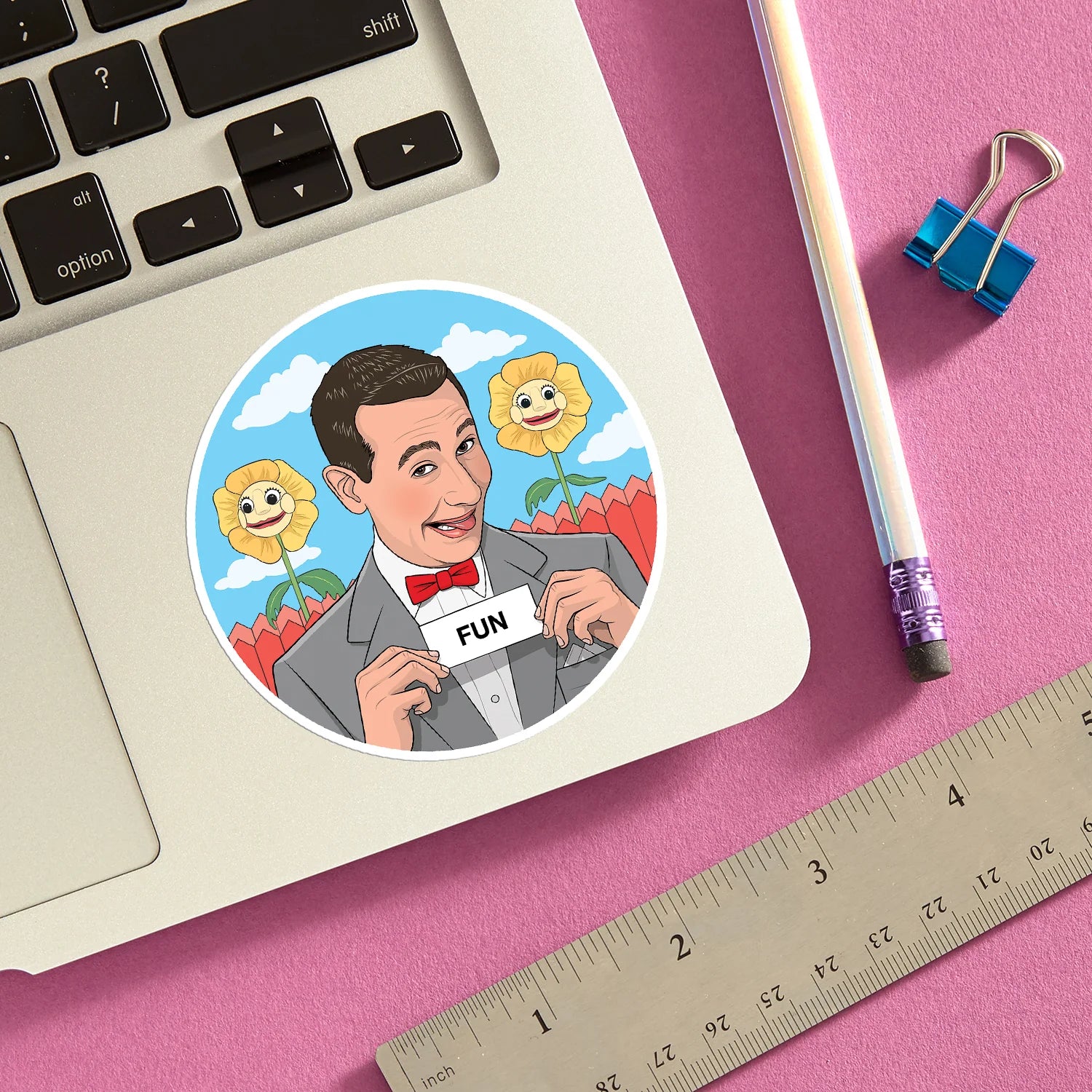 Die Cut Sticker - Pee-wee The Secret Word is FUN