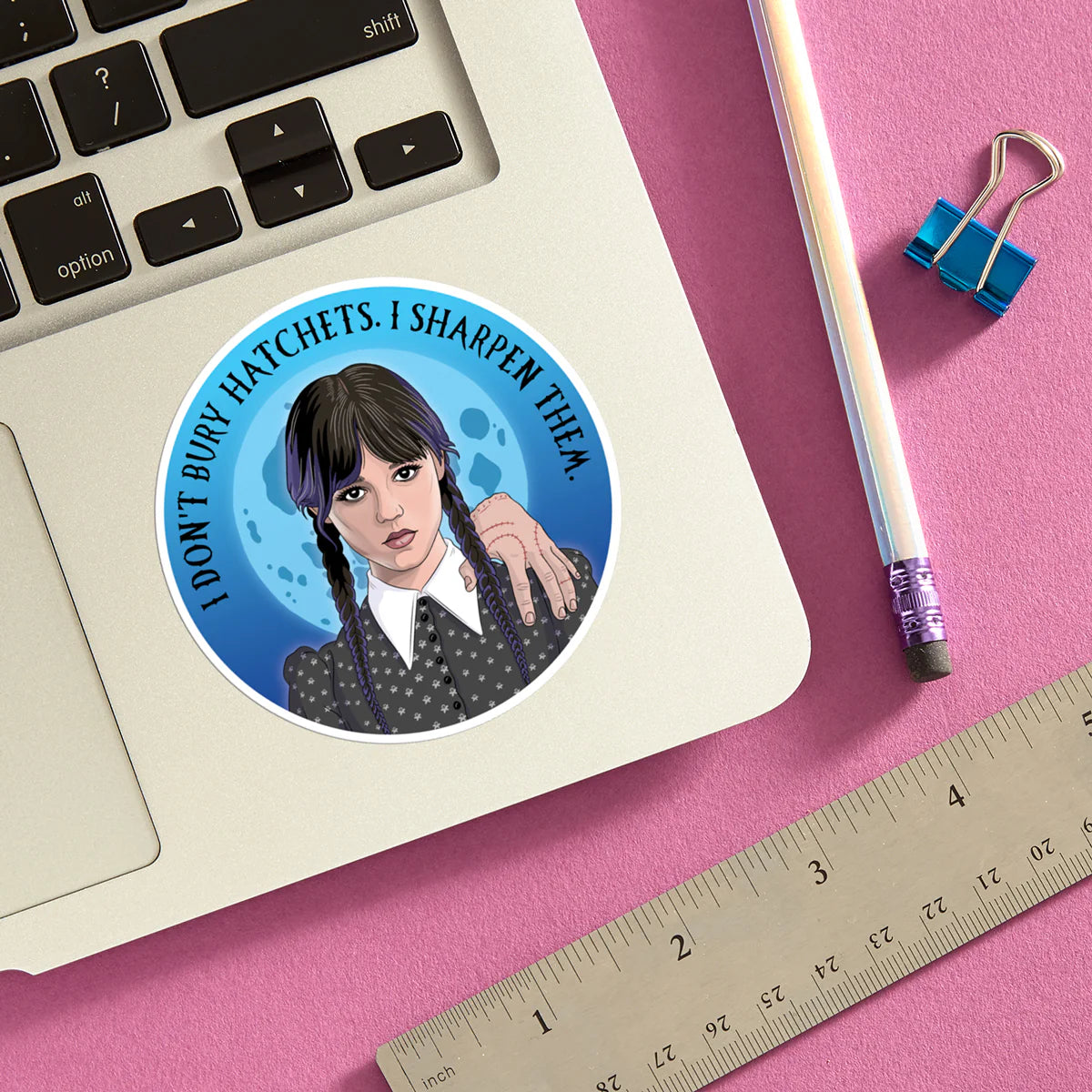 Die Cut Sticker - Wednesday Addams