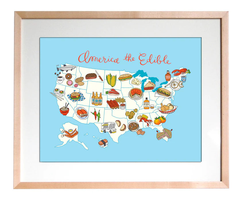 Art Print - America The Edible