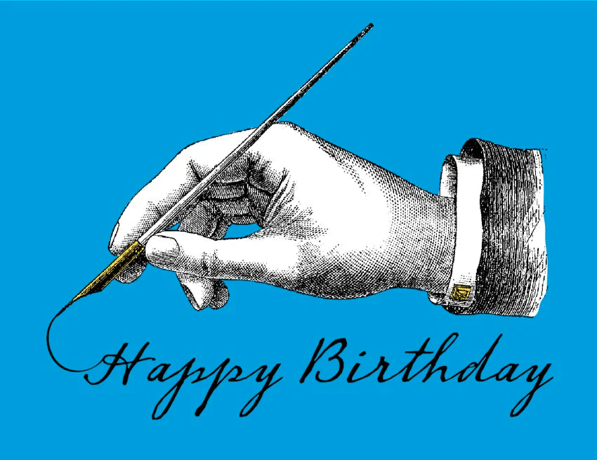 Vintage Hand Happy Birthday