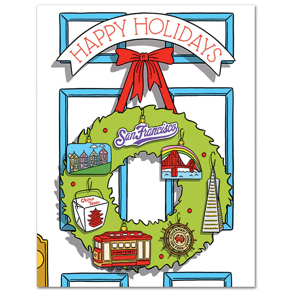San Francisco Christmas Wreath