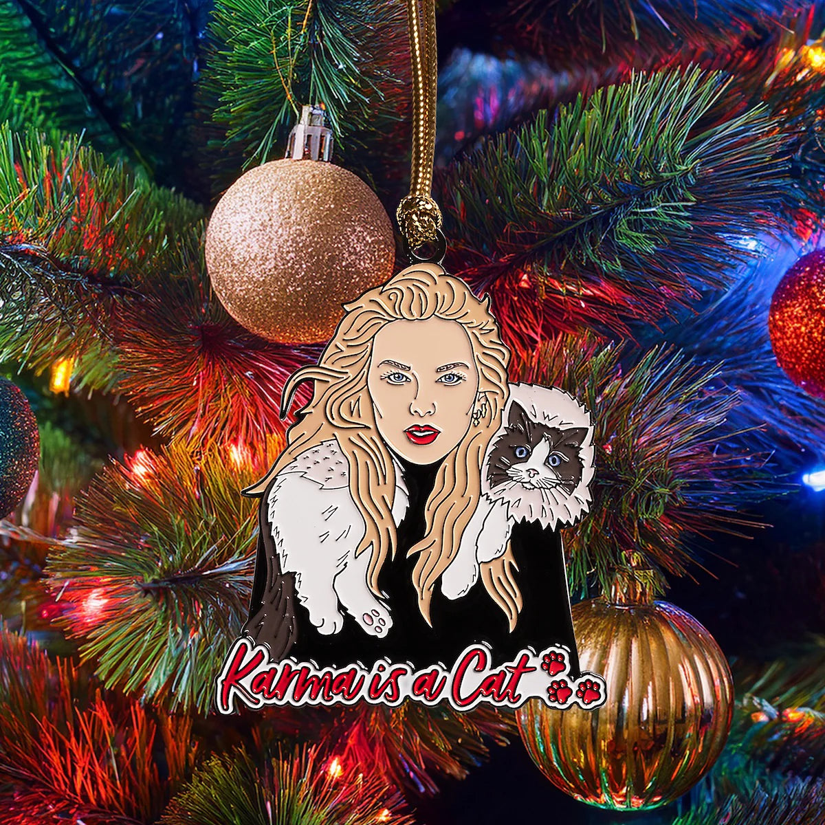 Ornament - TS with Cat