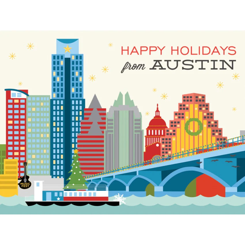 Austin Texas Skyline Holiday