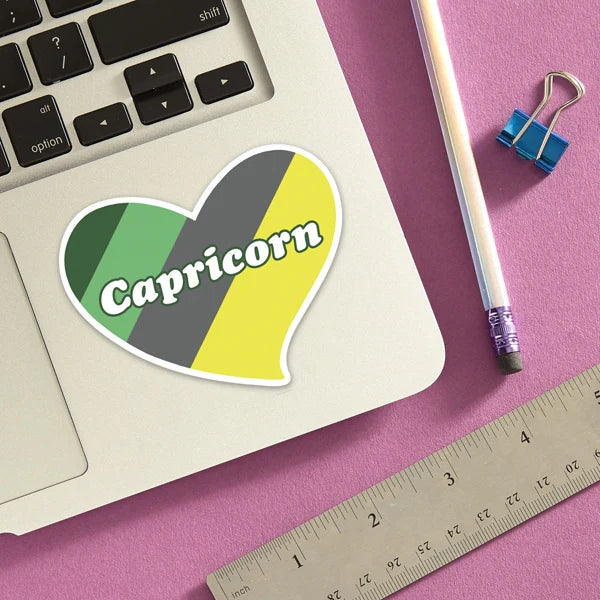 Die Cut Sticker - Capricorn Heart