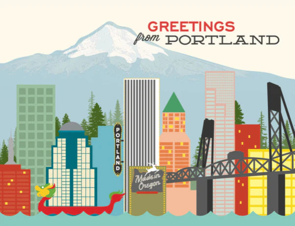 Greetings from Portland Skyline