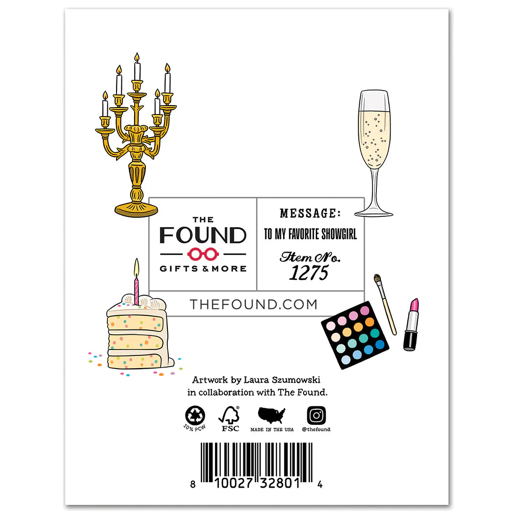 TS Showgirl Era Birthday Card