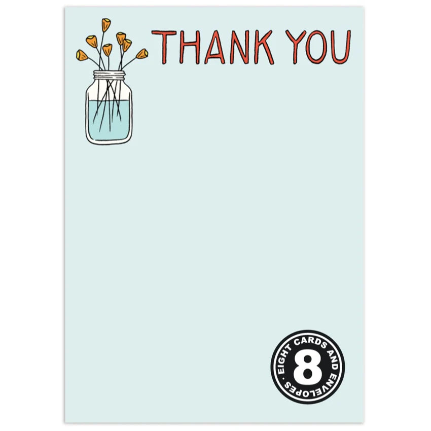 Flowers in Mason Jar (8/box)