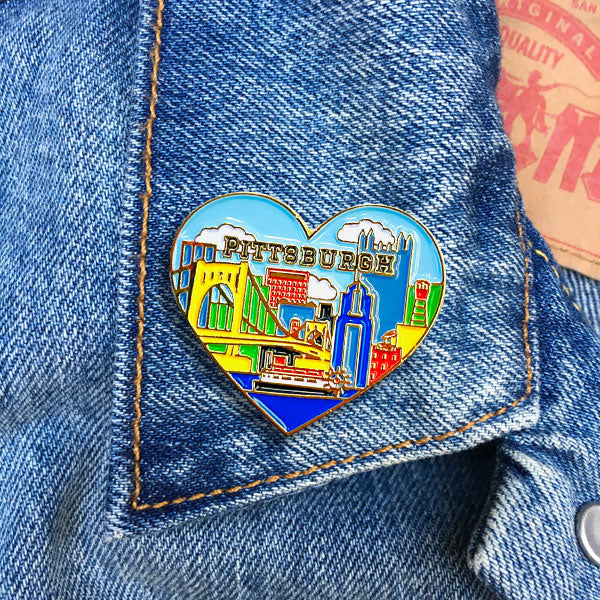 Pin - Pittsburgh Skyline Heart
