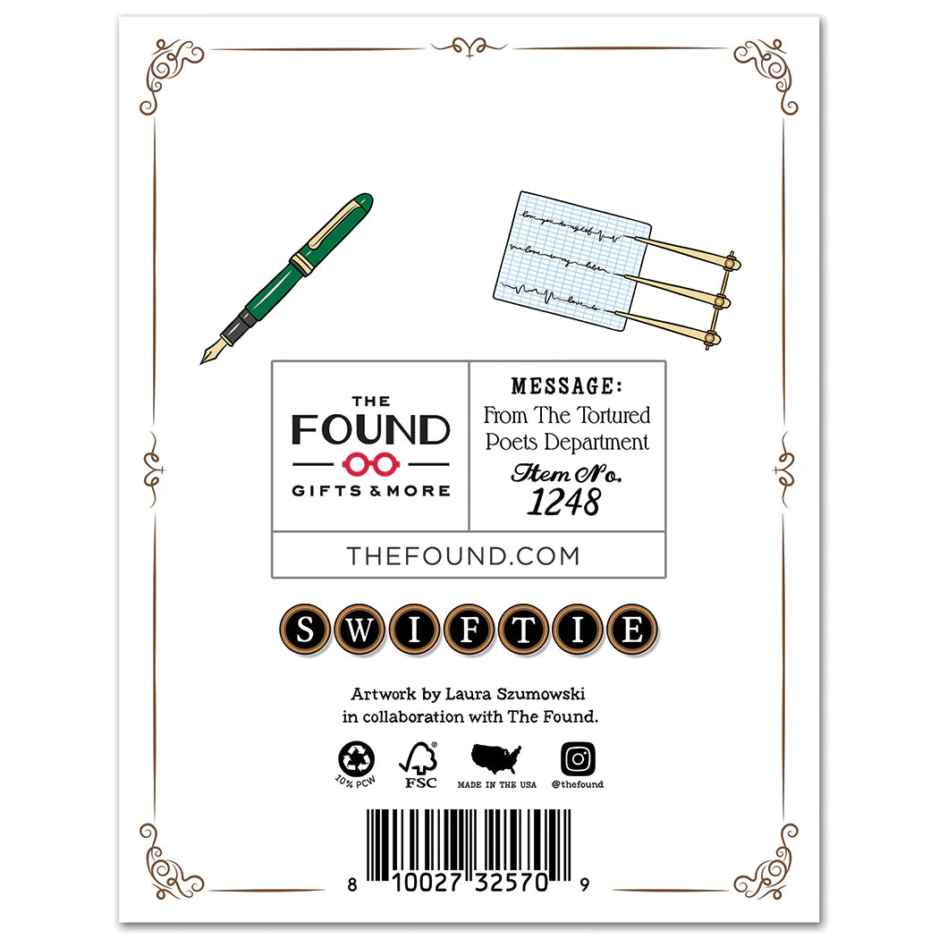 TS Tortured Poets Birthday Card