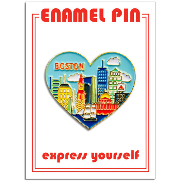 Pin - Boston Skyline Heart