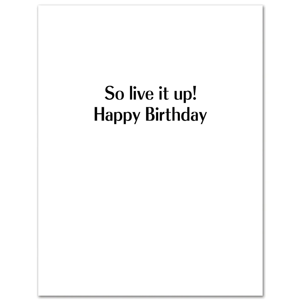Parker Posey Live It Up Birthday Card