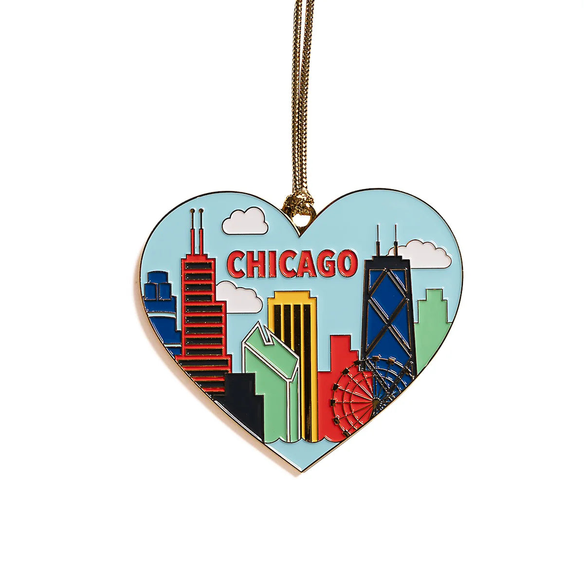 Ornament - Chicago Skyline Heart
