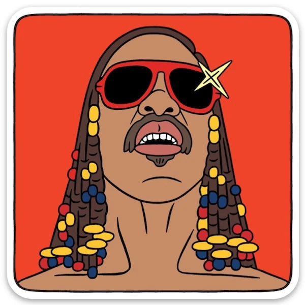 Die Cut Sticker - Stevie Wonder