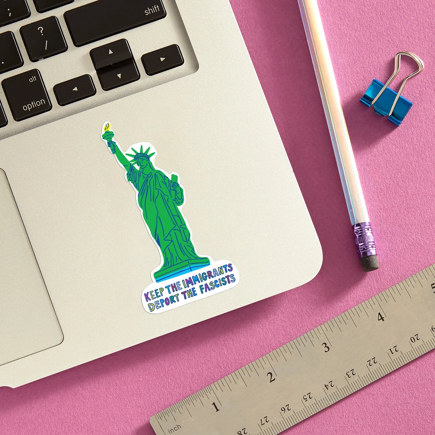 Die Cut Sticker - Keep the Immigrants Deport the Fascists