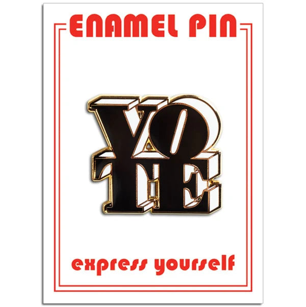Pin - VOTE (Black & White)