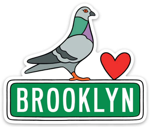 Die Cut Magnet - Brooklyn Pigeon