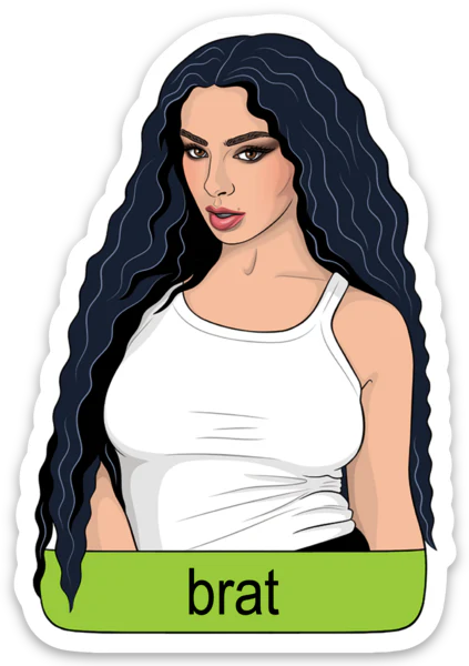 Die Cut Sticker - Brat