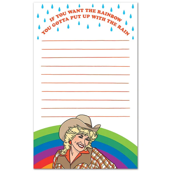 Notepad: Cowgirl Rainbow