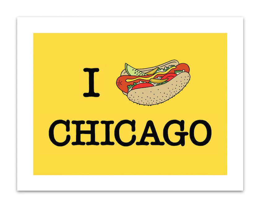 Art Print - I Hot Dog Chicago
