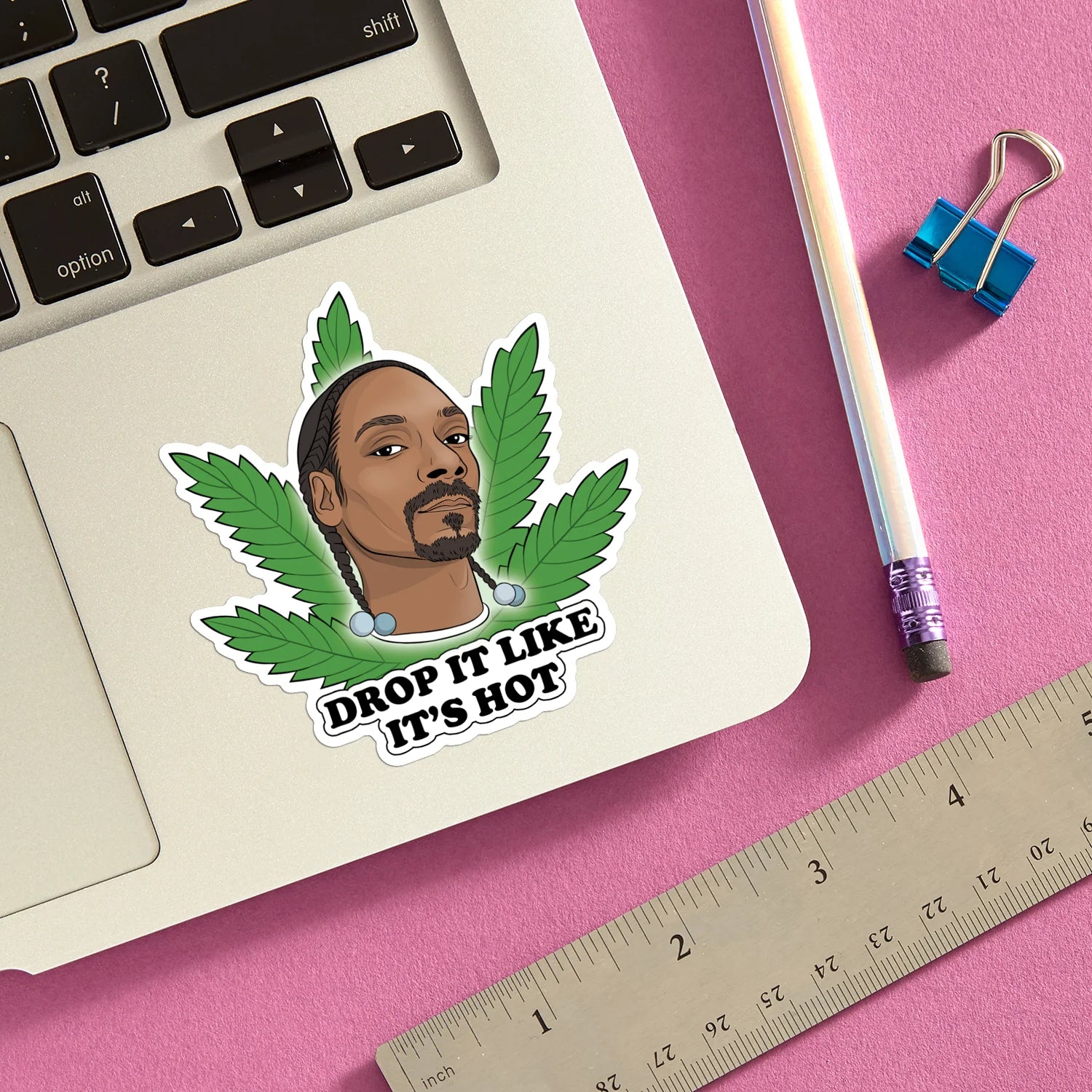 Die Cut Sticker - Snoop Pot Leaf