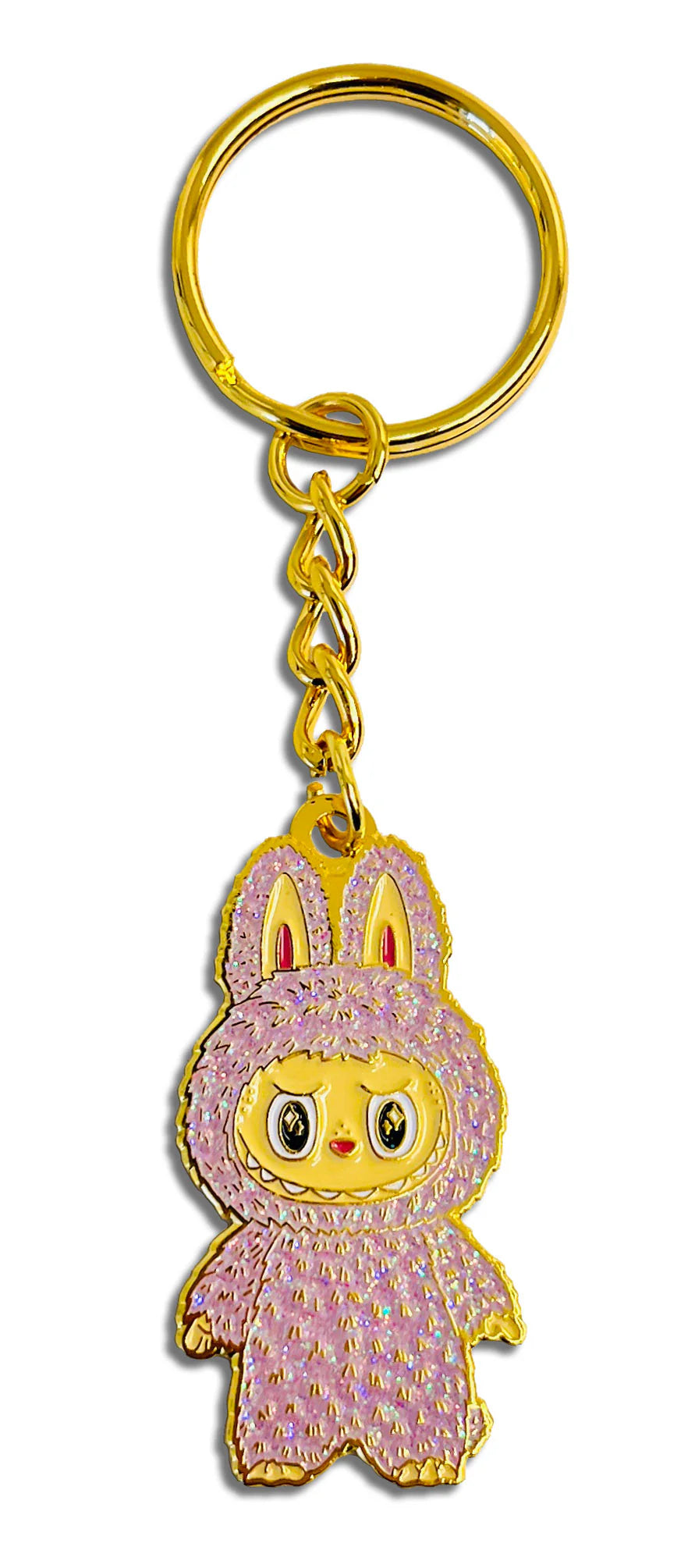 Keychain - Labubu Pink Lychee Berry (w/ Glitter)