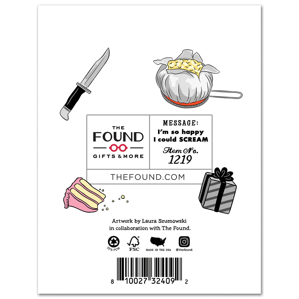 Scream It's Your Birthday Card