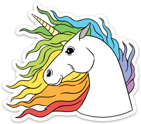 Die Cut Magnet - Unicorn