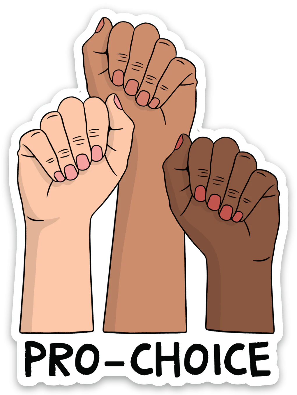 Die Cut Sticker - Pro-Choice Hands