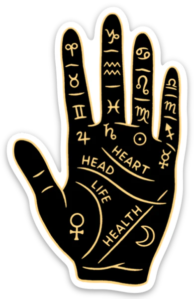 Die Cut Magnet - Palm Reading