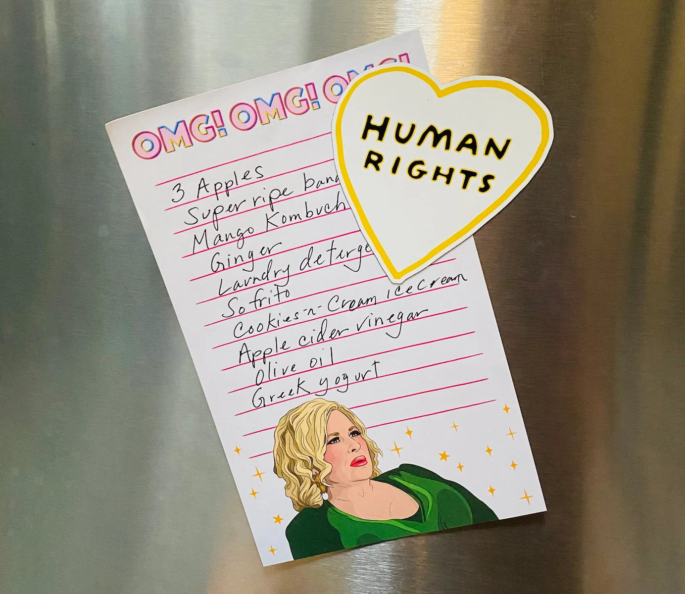 Die Cut Magnet - Human Rights Heart