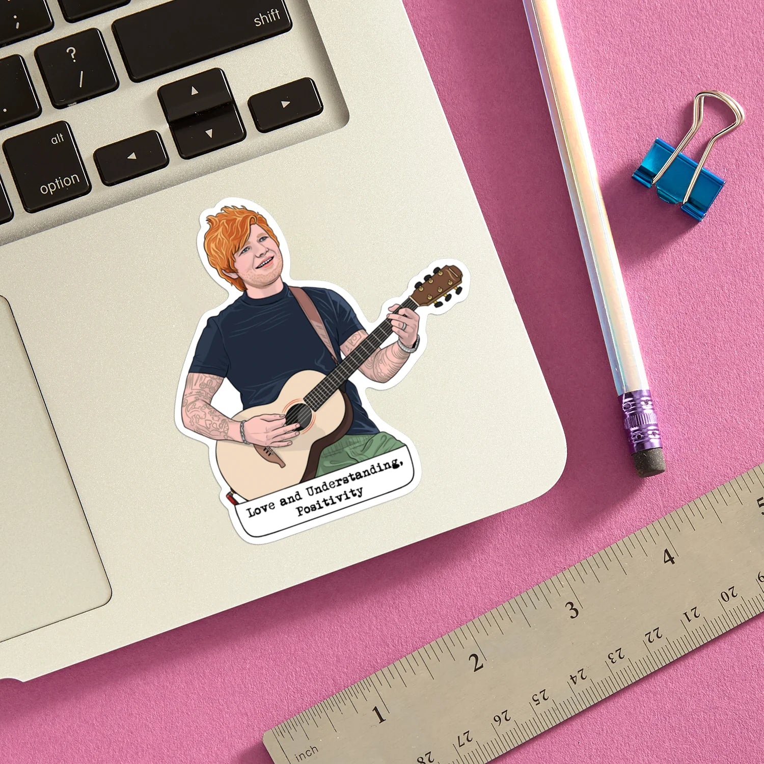 Die Cut Sticker - Ed Sheeran Love and Understanding