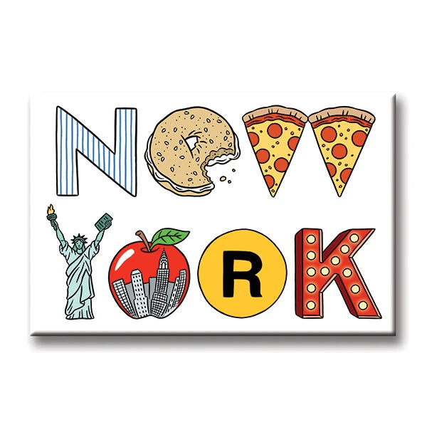 Magnet - NY Icons Lettering