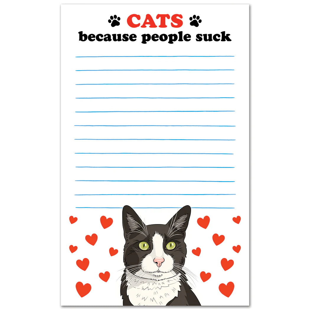 Notepad: Cats Because People Suck