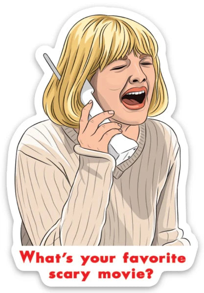 Die Cut Sticker - Scream Scary Movie