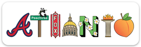 Die Cut Sticker - Atlanta Icons