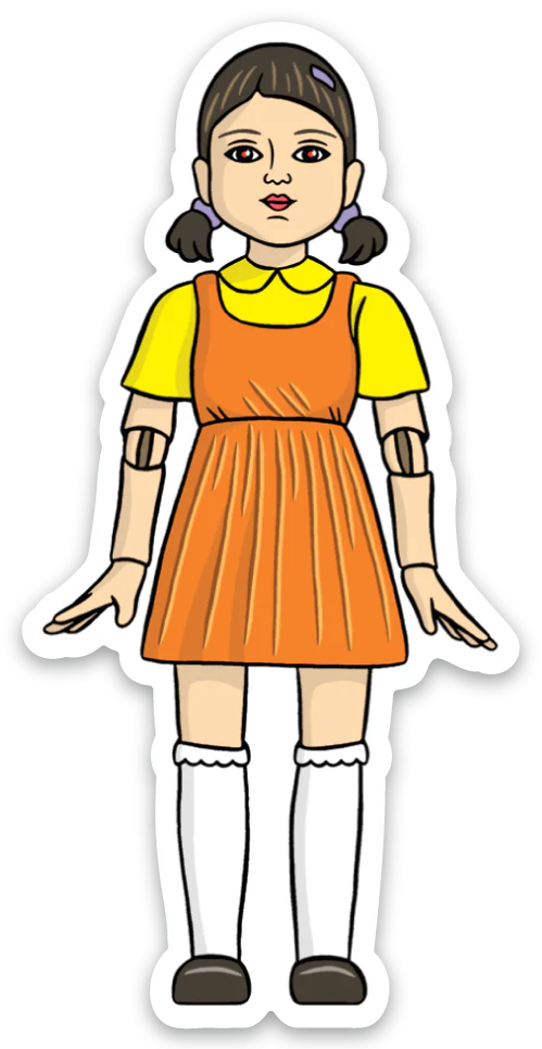 Die Cut Sticker - Squid Game Doll