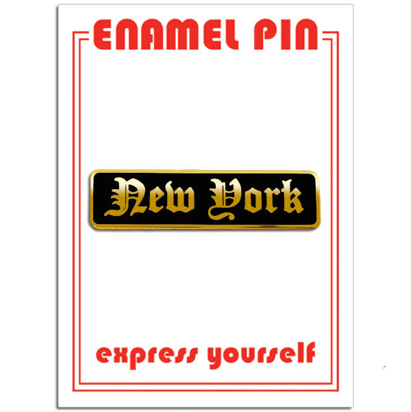 Pin - New York (Old English)