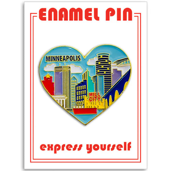 Pin - Minneapolis Skyline Heart