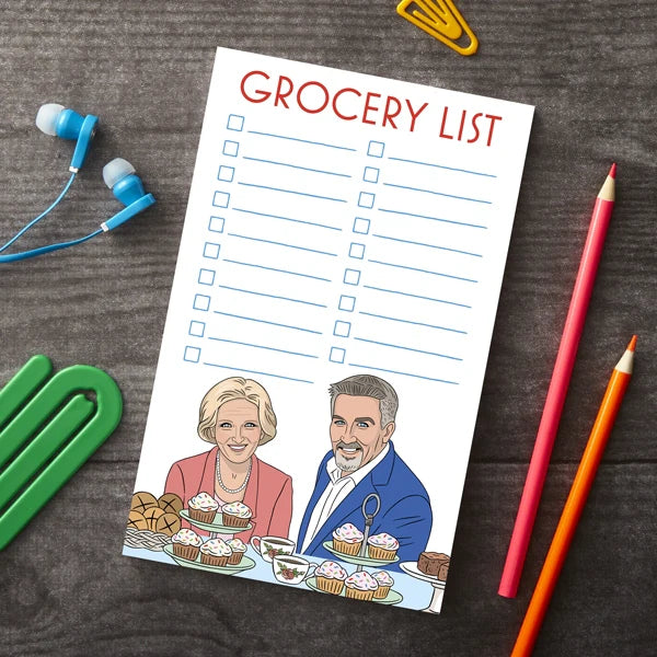 Notepad: Star Baker Grocery List