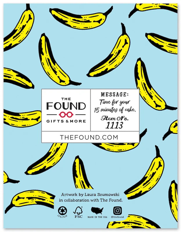 Warhol Art Bananas Happy Birthday